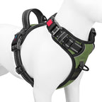 PHOEPET No Pull Dog Harness Medium Reflective Front Clip Vest with Handle,Adjustable 2 Metal Rings 3 Buckles,[Easy to Put on & Take Off](M, Orange) - Image 9