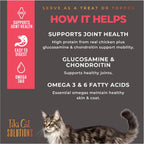 Texture detail of Tiki Cat Solutions Mobility Mousse chicken recipe