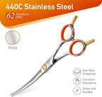 Fenice Peak 5 inch stainless steel pet shears in hand