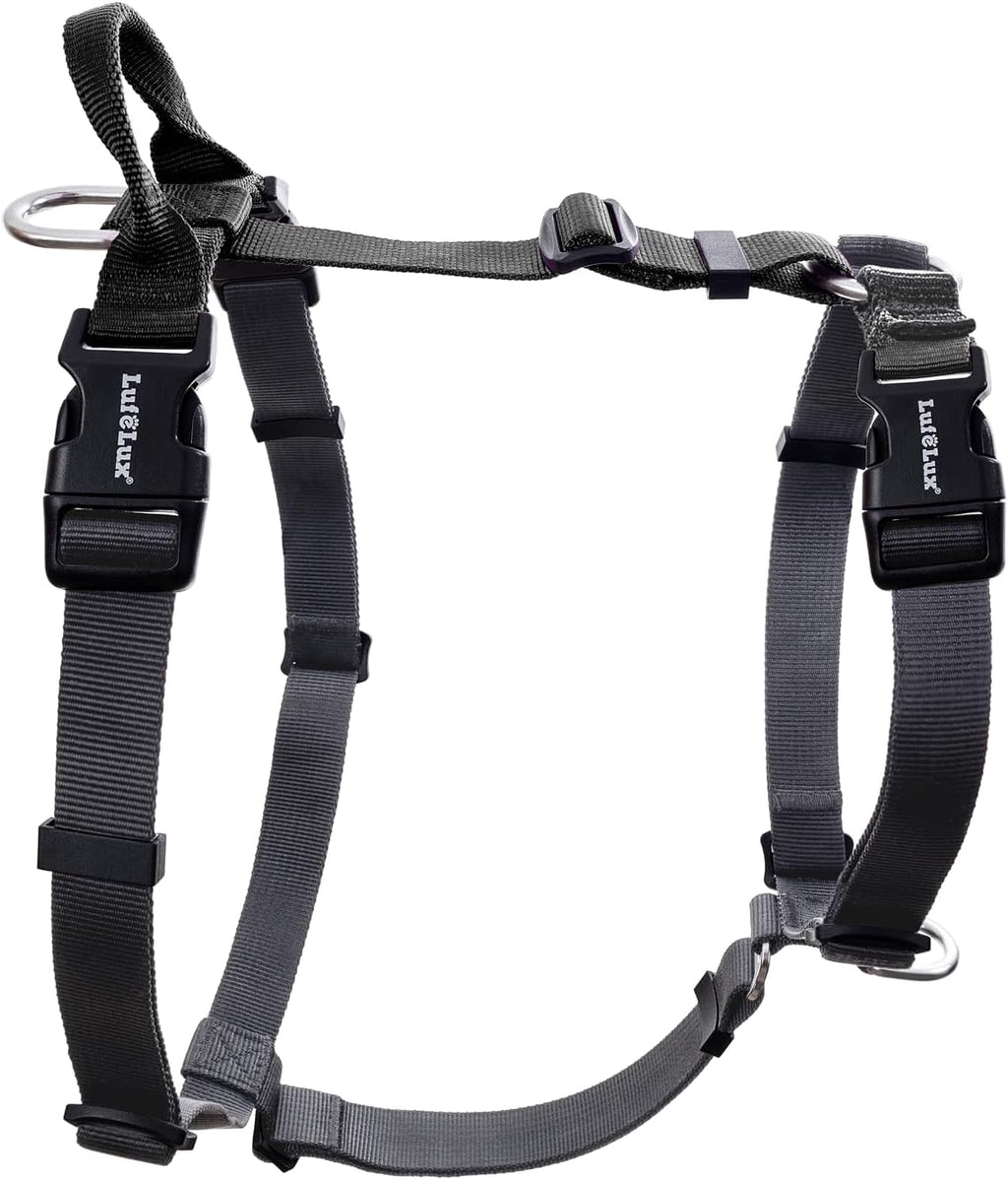 Non Restrictive No Pull Dog Harness, Neck Buckle Desgin, Lightweight Easy Walk Freedom Harness, Six Points Adjustment, Small Dogs Chest(17-23inches) Red/Black - Image 12