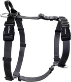Non Restrictive No Pull Dog Harness, Neck Buckle Desgin, Lightweight Easy Walk Freedom Harness, Six Points Adjustment, Small Dogs Chest(17-23inches) Red/Black - Image 12