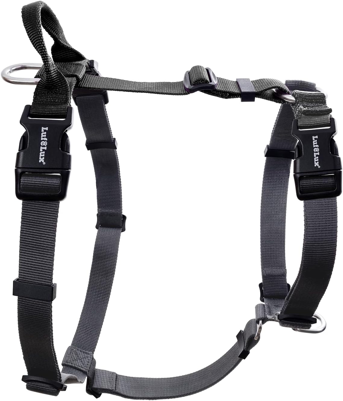 Non Restrictive No Pull Dog Harness, Neck Buckle Desgin, Lightweight Easy Walk Freedom Harness, Six Points Adjustment, Small Dogs Chest(17-23inches) Red/Black - Image 12