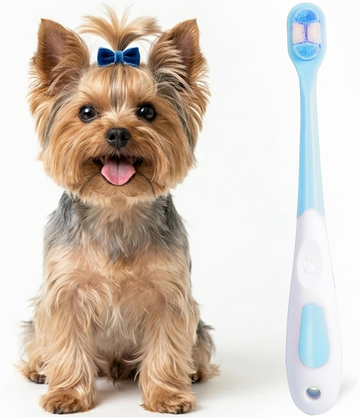 Detailed packaging view of MoonyMars pet dental cleaning kit