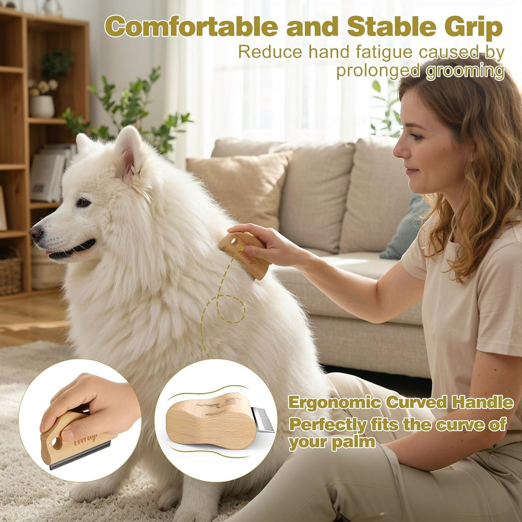 Compact four point three inch premium pet grooming blade for long and short fur.