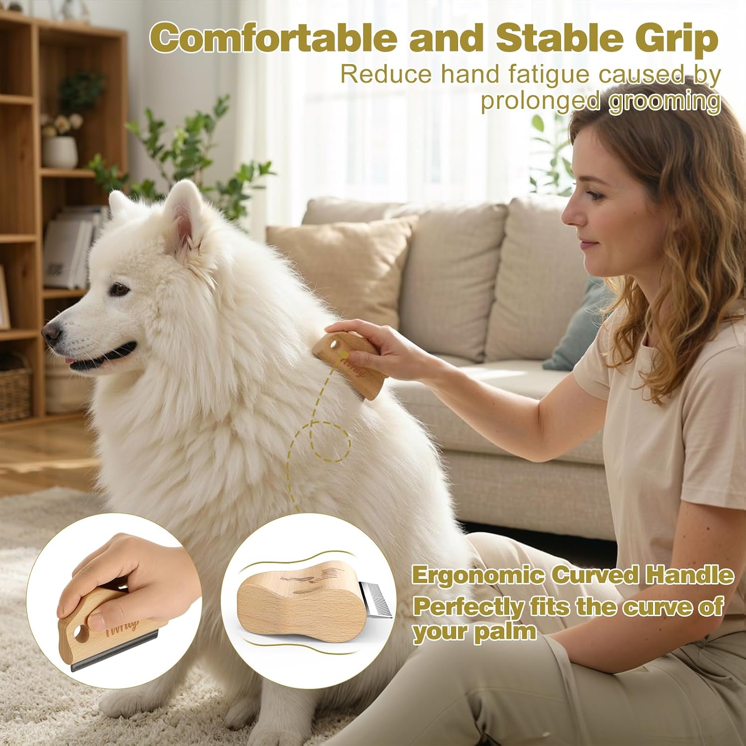 Compact four point three inch premium pet grooming blade for long and short fur.