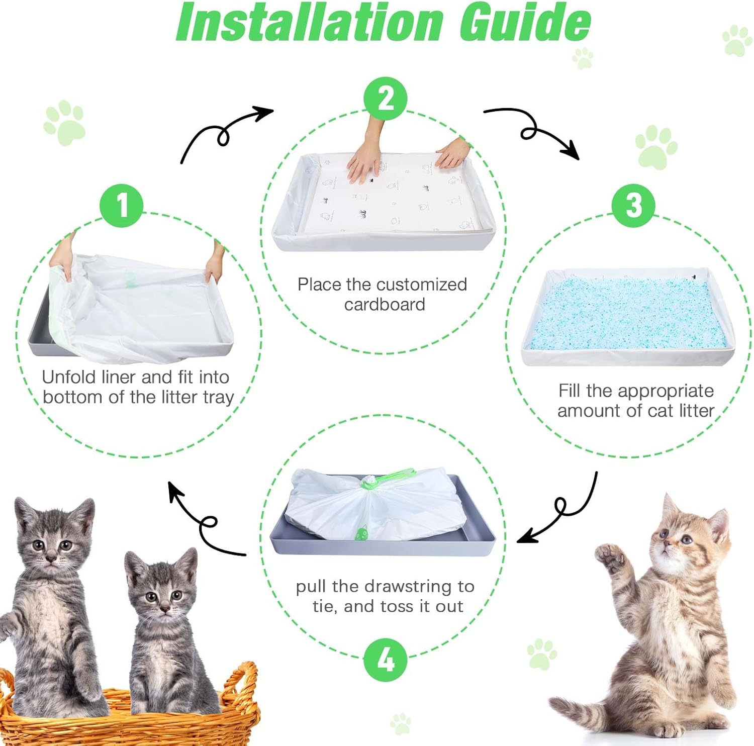 MED disposable pet waste liner bags twenty pack box overview.