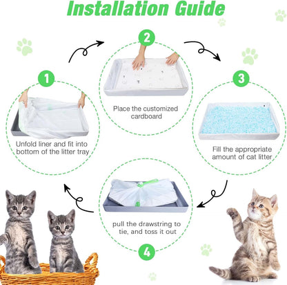 MED disposable pet waste liner bags twenty pack box overview.