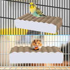 Multifunctional pet bird accessory and chew toy