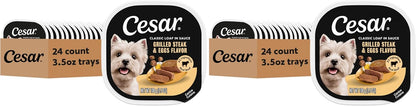 Cesar Classic Loaf in Sauce Adult Wet Dog Food Filet Mignon, 3.5 oz. Easy Peel Trays, 24 Count (Pack of 1) - Image 15