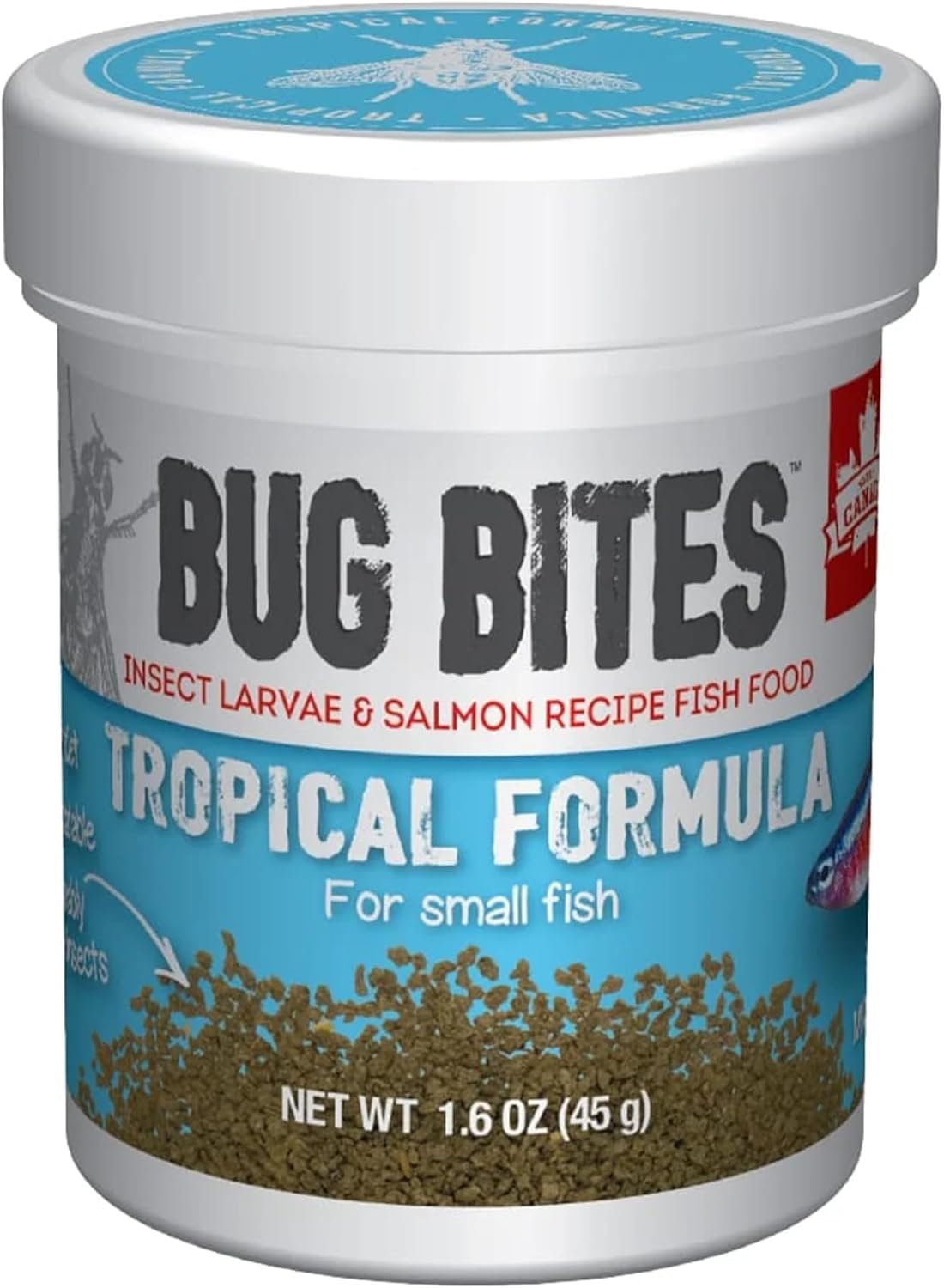 Fluval Bug Bites Tropical Small Granules front view