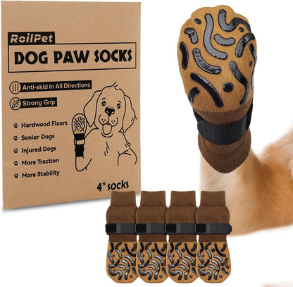 Roilpet double sides non-slip dog socks front view