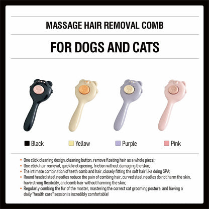 Set Pet pet grooming brush for cat and dog maintenance