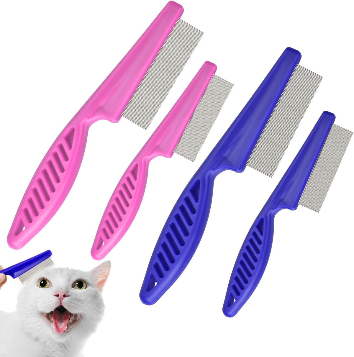 Full set of Caphont pet grooming combs in packaging