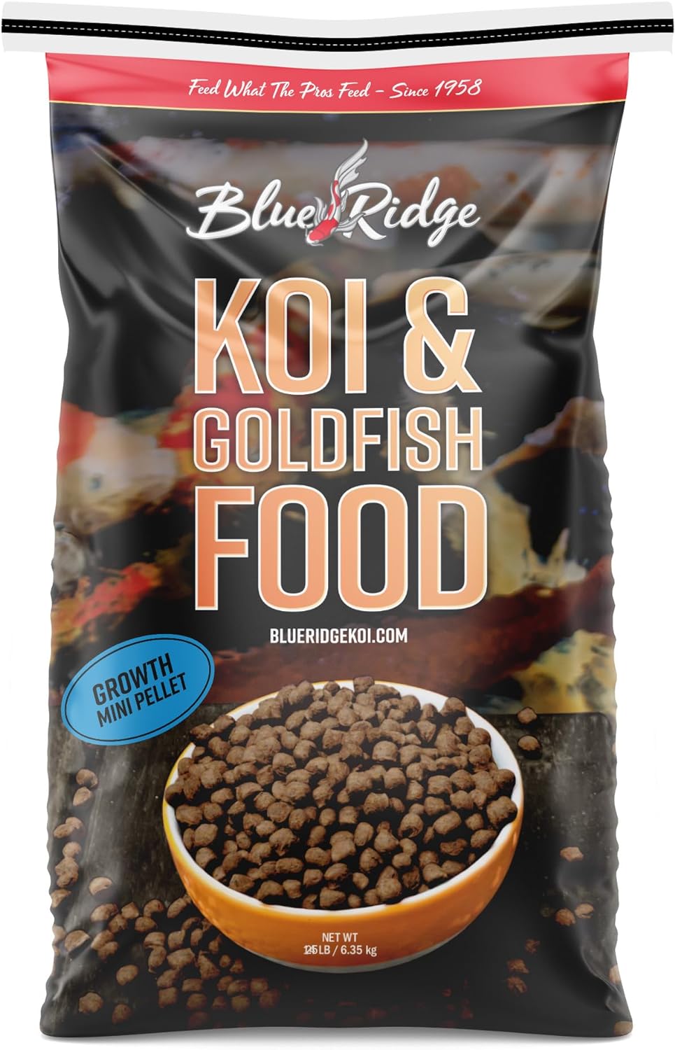 Blue Ridge Koi Fish Food 5lb - Koi Food Mini Growth Formula, Goldfish Food, Premium Fish Food for Ponds, Ponds Fish Food, Floating Pond Pellets - Image 12