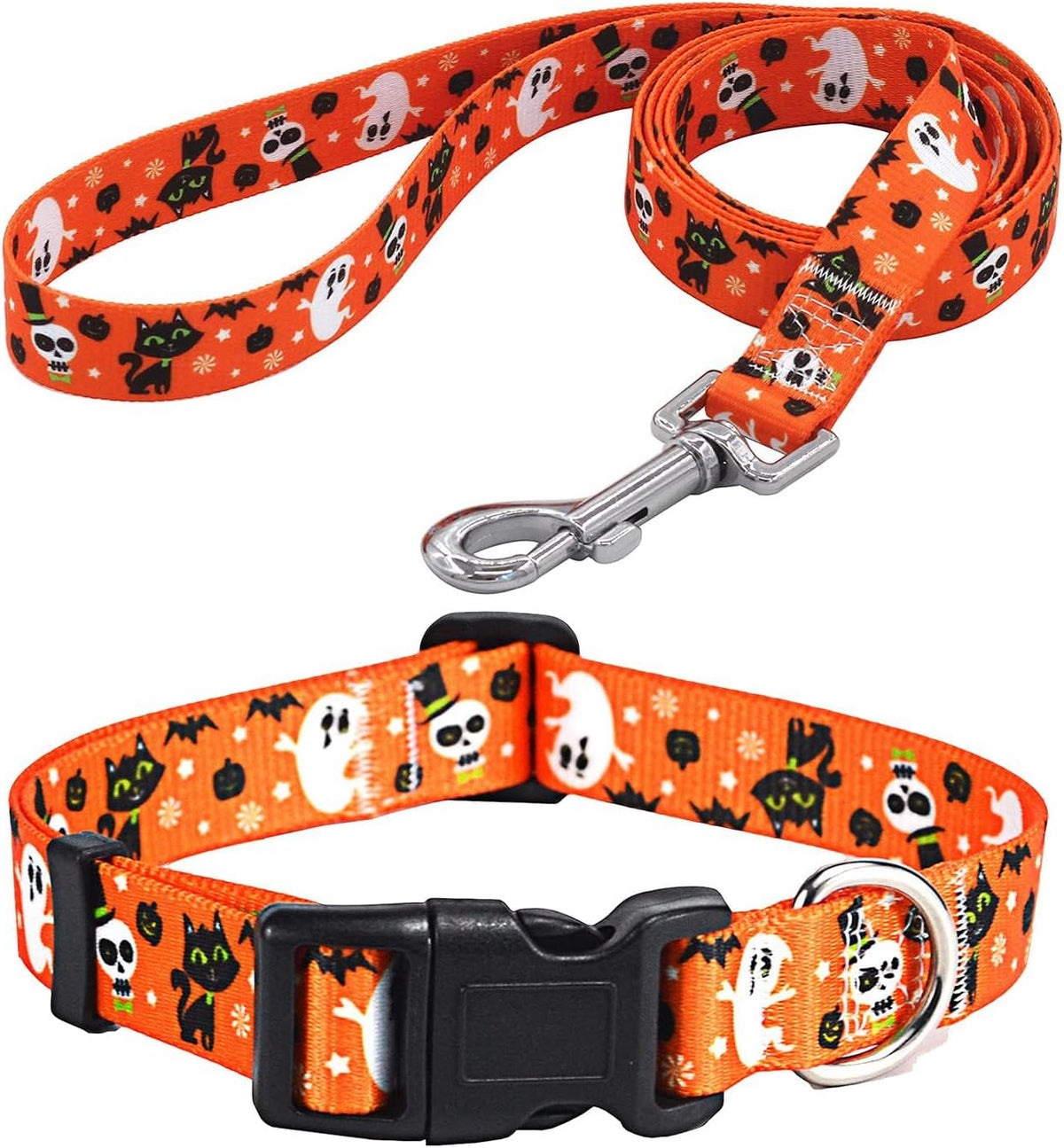 Lifestyle shot of dog wearing floral Mihqy ethnic collar