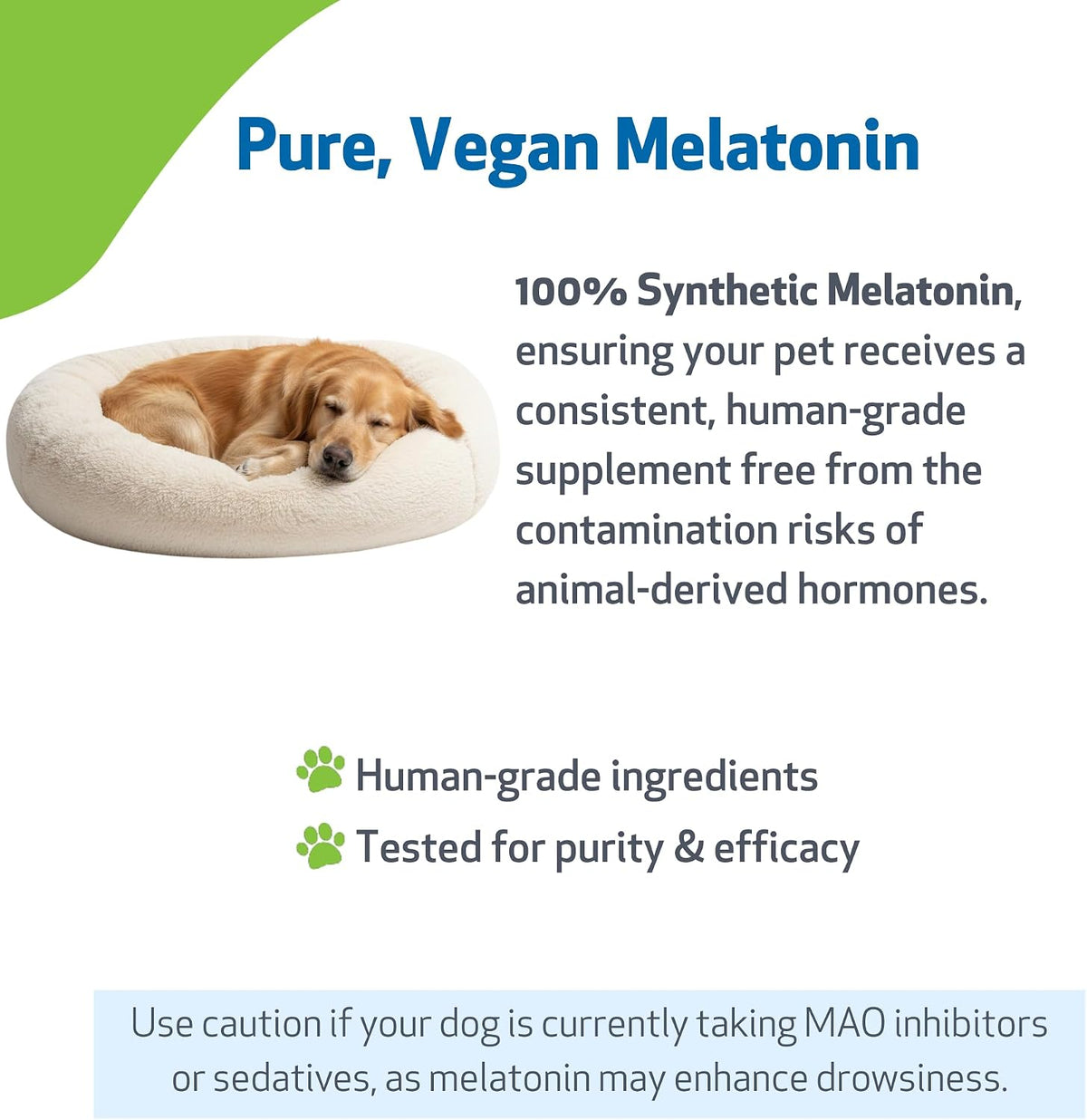 Veterinarian formulated dog melatonin for cortisol balance
