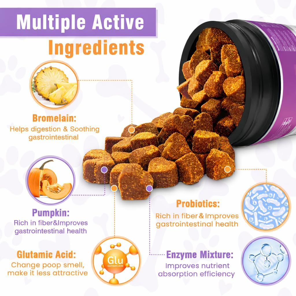 Back of Ttixrl dog supplement bottle showing ingredients