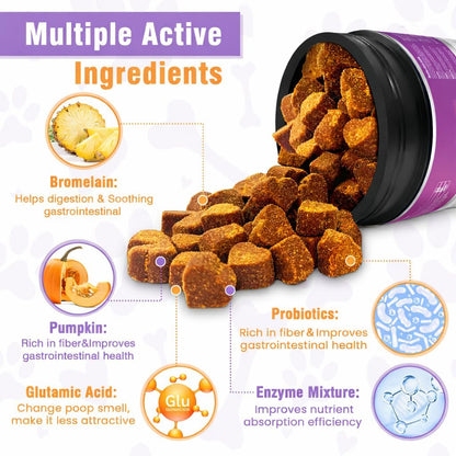 Back of Ttixrl dog supplement bottle showing ingredients