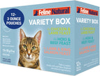 Feline Natural New Zealand Pt Wet Cat Food Pouch, High-Meat, Low-Carb, & Grain Free Cat Food Wet, Chicken & Lamb, 3 oz, Pack of 12 - Image 11