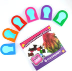 Tallsocne temporary hair chalk for kids front view packaging showcasing six colorful sticks