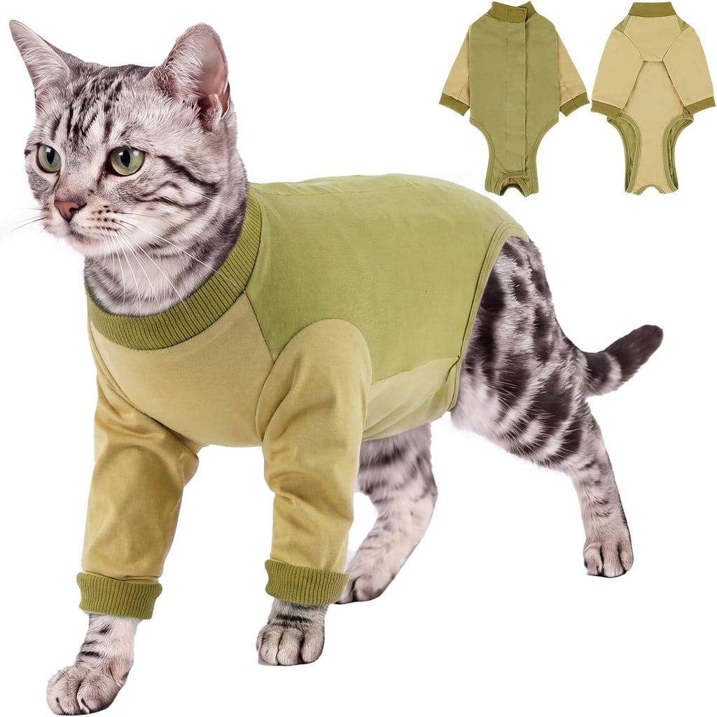Qbleev Cat Recovery Suit with front leg protection