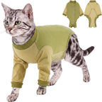 Qbleev Cat Recovery Suit with front leg protection
