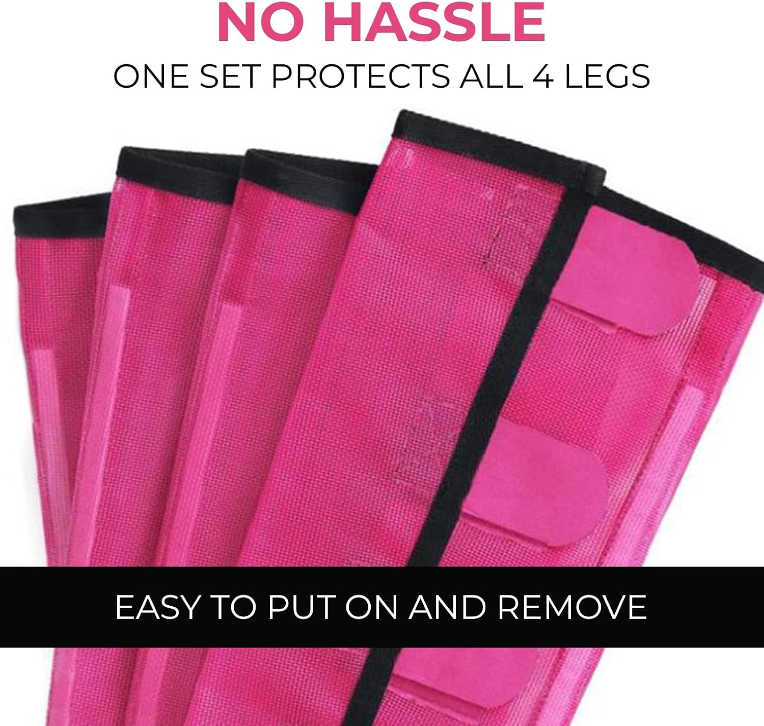 Breathable mesh texture of OAHELAKE horse leg guards