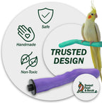 Sweet Feet and Beak Safety Pumice Bird Perch, Small Pedicure Perch, Green - Image 4