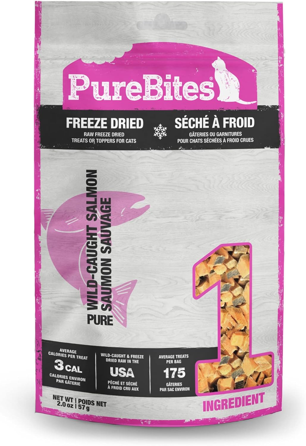 PureBites Freeze Dried Salmon Cat Treats, 4.7Oz | 134g - Jumbo Size - Image 9