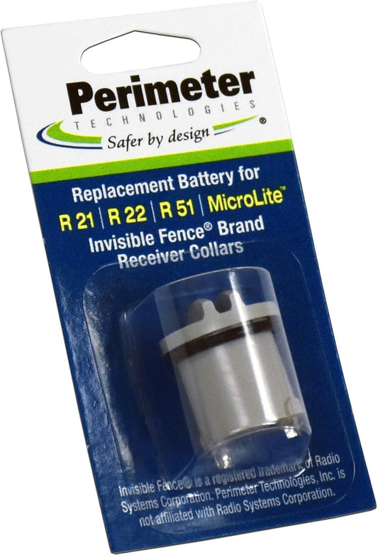 Perimeter Technologies dog collar battery front view