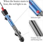 Hitop adjustable aquarium heater mounted inside fish tank