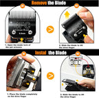 Water rinse cleaning demonstration of professional dog clipper blade