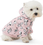 Berkshire Peanuts(R) Dog Hoodie, Pet Sweater with Leash Hole & Elastic Sleeve, Snug Fit for Puppies, Kittens, and Small Dogs, Small, Snoopy Different Emotion Sheet Scale Murky Blue - Image 9