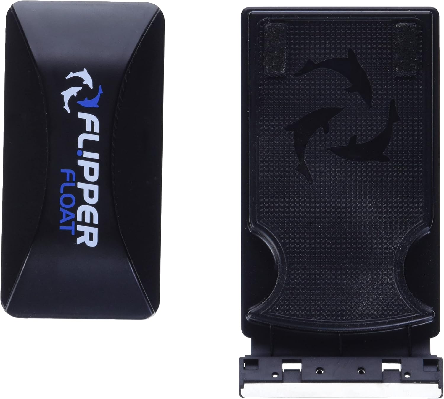 FL!PPER Standard fish tank cleaning tool demonstrating the underwater flip action from scrubber to scraper.