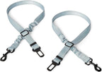 Amazon Basics adjustable dog seat belt with travel bowl front view