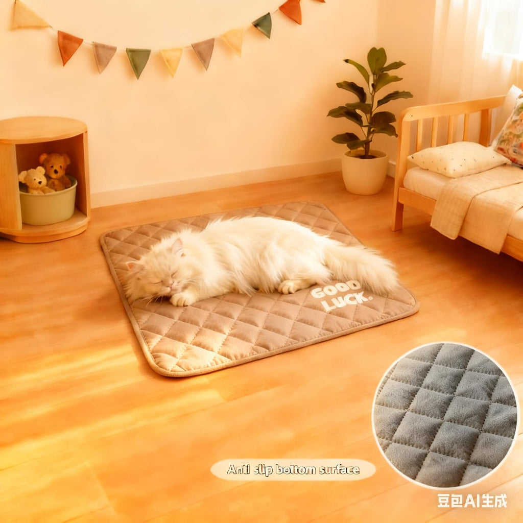 Dog sleeping on Neuqiho 24x18 inch crate mat