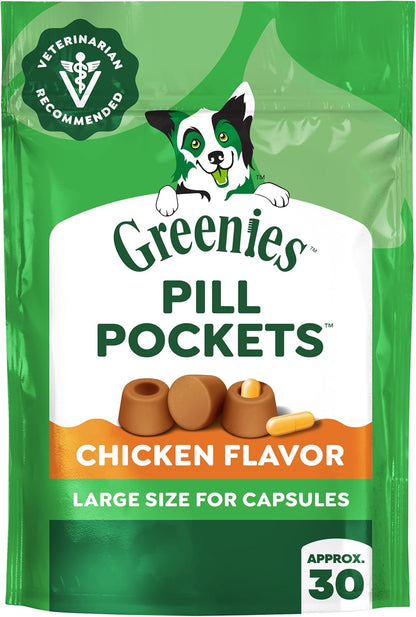 Greenies Pill Pockets for Dogs Large Size, Dog Treat Pouch for Capsule Medication, Peanut Butter Flavor, 15.8 oz. Pouch - Image 14