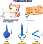 Premium USA imported pet whelping kit box and components for clean neonatal care.