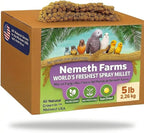 Nemeth Farms Spray Millet - Edible Tops Only, Non-GMO and Sun-Dried - 1 lb for Parakeets, Canaries and Finches - Image 11