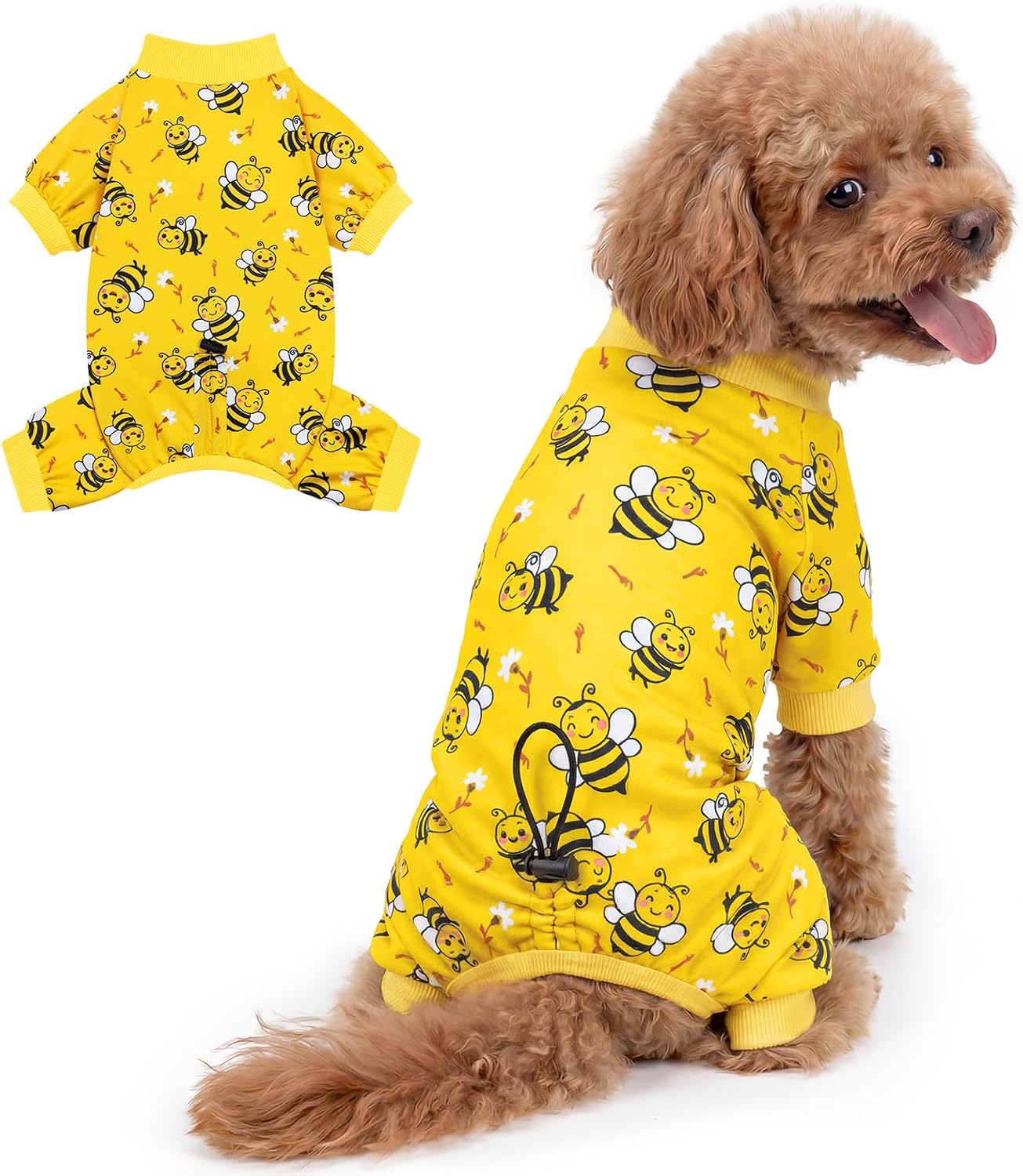 XPUDAC 4th of July Dog Pajamas, Cute Patriotic Dog Clothes with Adjustable Drawstring, Funny Pet Pjs American Flag Pet Outfit for Small Medium Dogs Independence Day, S - Image 14