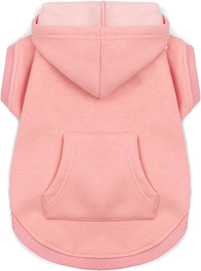 Koneseve Dog Hoodie Fleece Puppy Clothes Warm Sweater with Hat for Small Dogs Cat Hooded Shirt Kitten Pet Basic Hoodies Sweatshirt with Pocket Doggie Soft Winter Coat Apparel (Grey; L) - Image 9