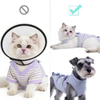 Cat wearing Lamiaraga recovery suit side view