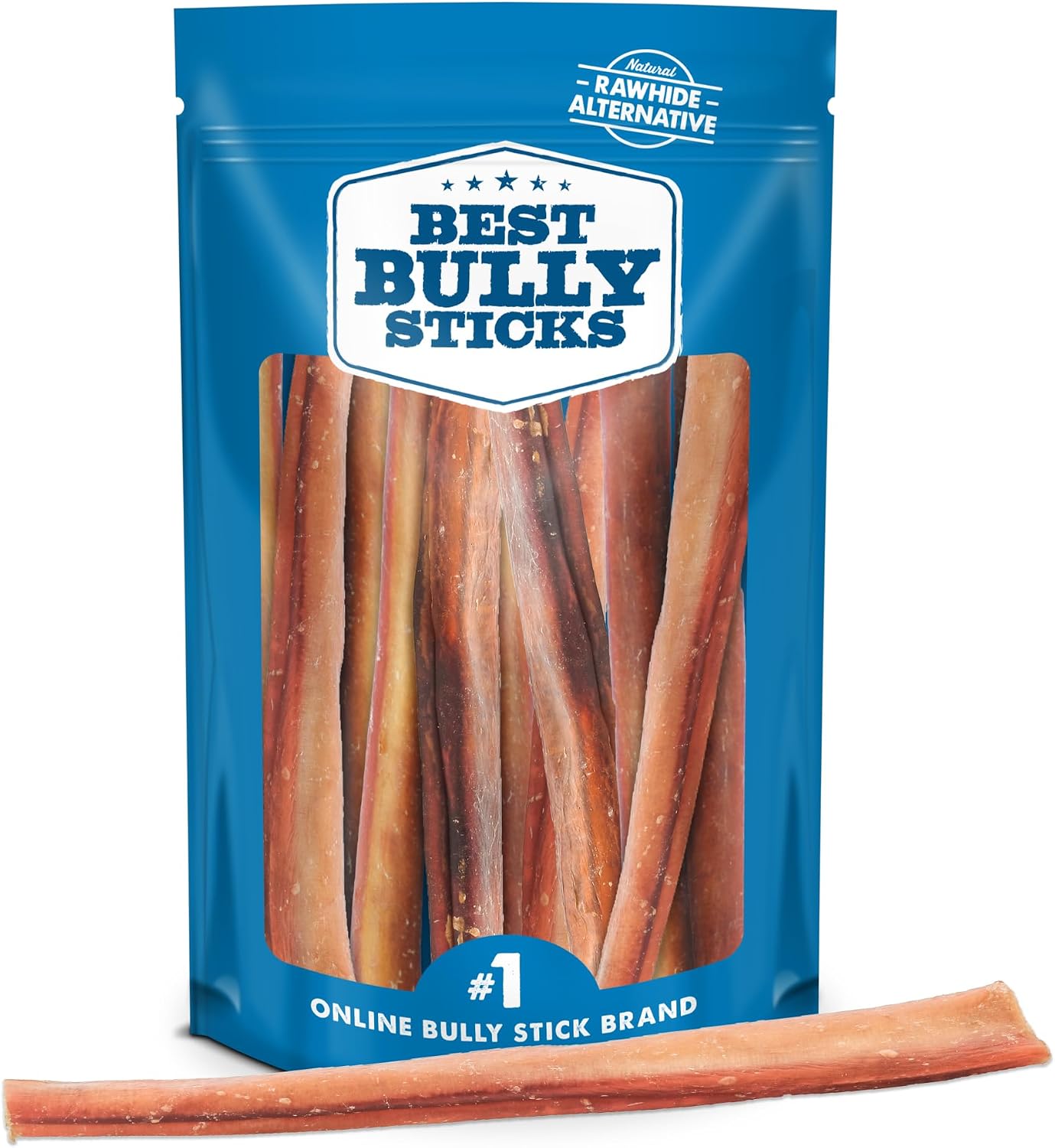 Best Bully Sticks Natural Jumbo 12 Inch Bully Sticks - 4 Count (Pack of 1) - Natural, Grain, Smoky Aroma, No Additives, Grass-Fed Rawhide Free Dog Treats - Image 9