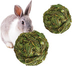 Premium pet supply woven grass rolling balls for small animal enrichment