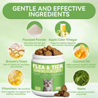 ColEaze plant based safe flea chews for kittens and all cat breeds