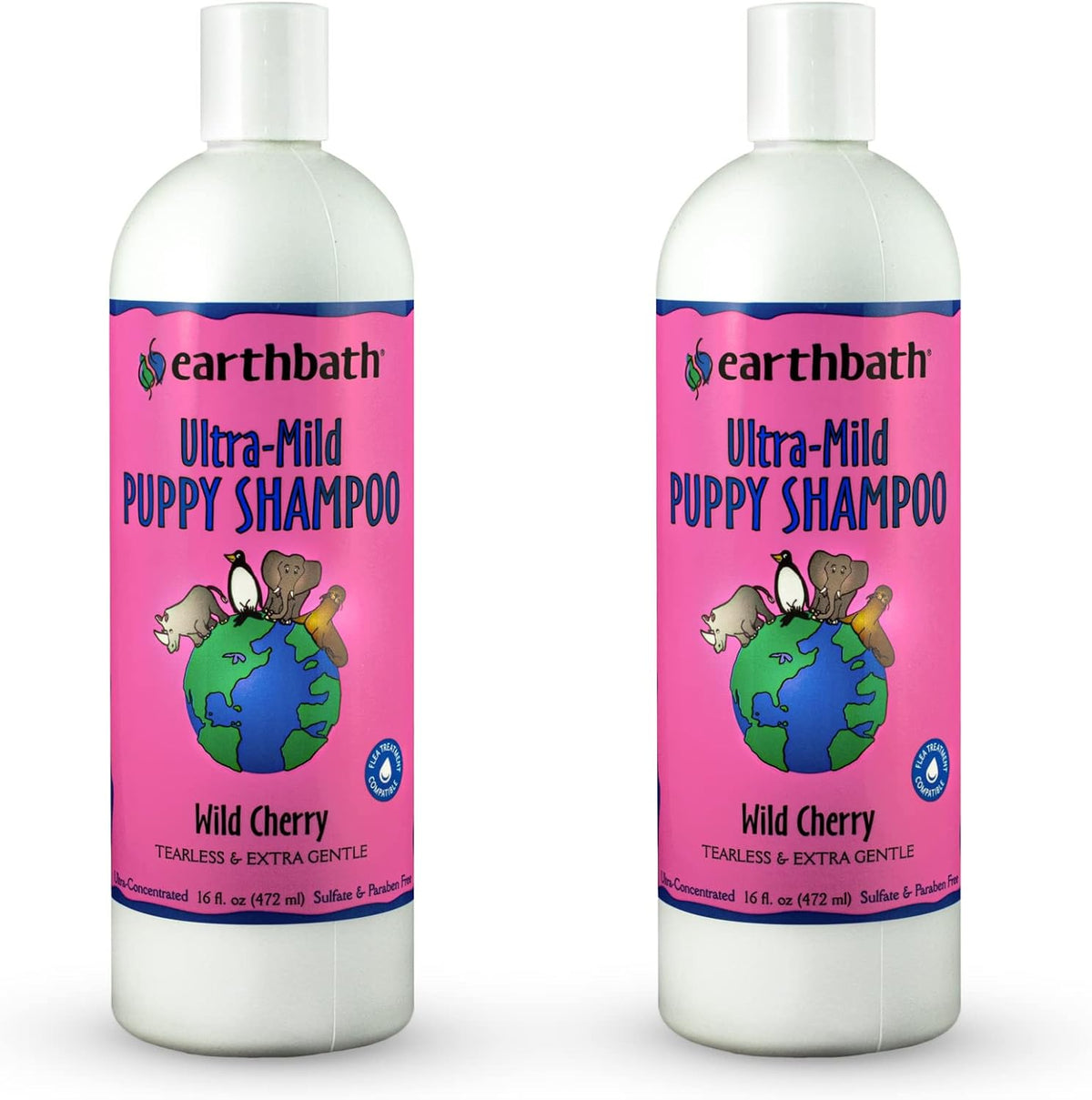 earthbath, Ultra-Mild Wild Cherry Puppy Shampoo - Extra Gentle & Tearless Dog Shampoo, Made in USA, Deodorizing Dog Wash, Cruelty Free Puppy Supplies, Shampoo for Smelly Dogs - 16 Oz (1 Pack) - Image 10