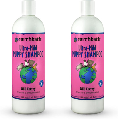 earthbath, Ultra-Mild Wild Cherry Puppy Shampoo - Extra Gentle & Tearless Dog Shampoo, Made in USA, Deodorizing Dog Wash, Cruelty Free Puppy Supplies, Shampoo for Smelly Dogs - 16 Oz (1 Pack) - Image 10