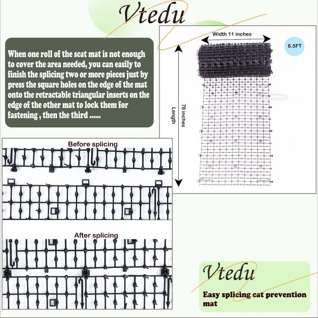 Vtedu garden pet protection mat package contents