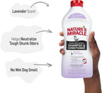 Authentic USA imported dog de-skunking shampoo back label instructions