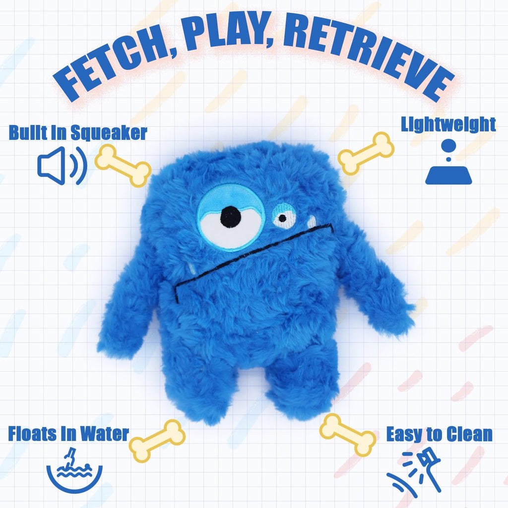 Soft crinkle pet toy with internal squeaker perfect for teething puppies and medium breeds.